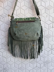 Nuevo Bolso de Mano de Cuero Vacuno con Flecos, Bolso Bandolera con Flecos Metálicos y de Piel, para Fiestas, Bolso de Mujer - Product Image 5