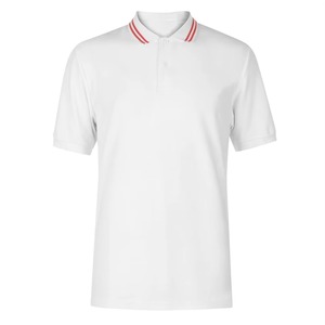 Men <b>Red</b> Geometric Polo Shirts Hot Selling New Design Custom Logo Solid Color Breathable Polo Shirts Low MOQ Solid Shir - Product Image 5