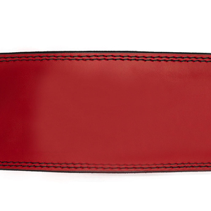 KALEEM QUALITY WEAR Red Leather Waist Support <b>Belt</b> With Black Buckle Adjustable For <b>Weight</b> Lifting Unisex Fitness Safety - Product Image 5