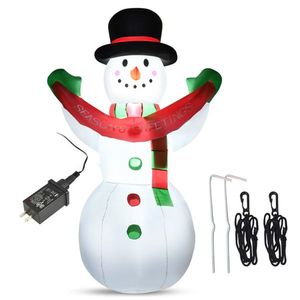 Pupazzo di Neve Gonfiabile di 1,8 Metri per Decorazioni Natalizie da Esterno - Product Image 3
