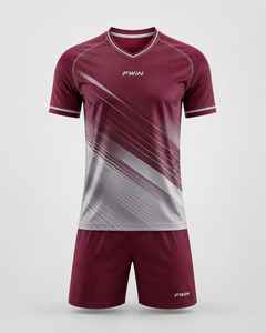 ชุดเสื้อฟุตบอลชาย FWIN แขนสั้น ระบายอากาศได้ดี แห้งเร็ว ผลิตจากโพลีเอสเตอร์ รับผลิตตามแบบ - Product Image 1