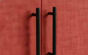 Aparador Moderno de Roble Macizo de 2 Puertas para Sala de Estar - Almacenamiento Ecológico y Resistente al Agua - Product Image 2