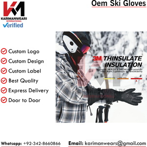 Ski Gloves Premium Snow Gloves Thermal Insulated Breathable Waterproof Gloves for <b>Skiing</b> OEM Supply - Product Image 4