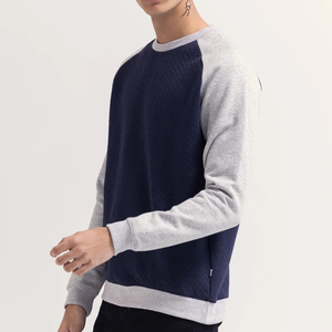 <b>Top</b> Selling Men's Winter Fleece Thermal Pullover Sweatshirt <b>Raglan</b> Sleeve Crew Neck 100% Cotton Regular Fit Solid Pattern - Product Image 6