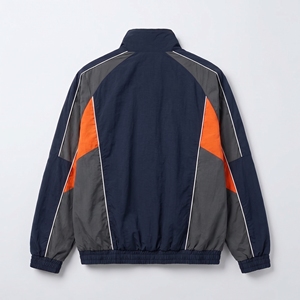 Veste coupe-vent à capuche longue pour homme, personnalisable, avec poches latérales zippées, imperméable, coupe-vent et respirante, vente en gros - Product Image 3