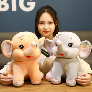 Peluche de Elefante Personalizado Premium 2026, Suave y Adorable, Animales de Peluche para Bebés, Diseño con Logotipo OEM, Relleno de Algodón PP - Product Image 3