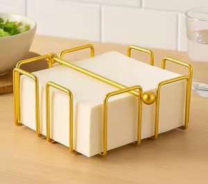 High Grade Designer Metal Napkin Stand For Dining Table And <b>Kitchen</b> Premium <b>Tissue</b> <b>Holder</b> For Home Office And Restaurant - Product Image 4