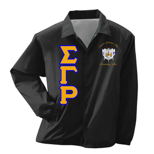 Veste coupe-vent personnalisée Sigma Gamma Rho avec lettres grecques, légère, pour sororité, vêtement de sport, mode, vente en gros - Product Image 1