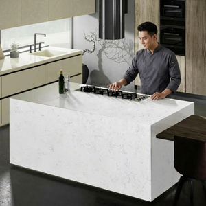 Carreaux de sol en porcelaine pleine masse effet marbre brillant Carrara Supremo Blanc 1600x3200mm pour chambre, aménagement paysager, extérieur, salle à manger, sous-sol - Product Image 1