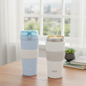 Bouteille isotherme moderne 26oz/800ml en SUS304 avec revêtement en porcelaine, couvercle 2-en-1 et paille, isolation thermique longue durée (chaud 4-6h/froid 8-10h) - Product Image 1