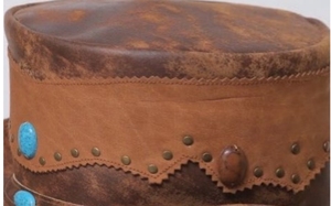 Chapeau de cowboy vintage en cuir de qualité supérieure, style western, pour ranch, rodéo, équitation, extérieur, mode, à large bord, fait main, durable et de qualité. - Product Image 2