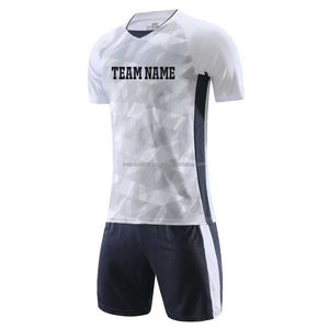 เสื้อฟุตบอลชายและชุดฟุตบอล - ชุดฝึกซ้อมแขนสั้นขนาดใหญ่พิเศษแบบระบายอากาศได้ดีที่สามารถปรับแต่งได้ - Product Image 4