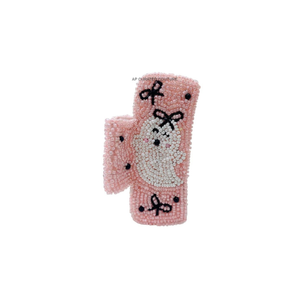 Pinzas para el Cabello Hechas a Mano con Cuentas de Colores y Diseño de Sombrero de Bruja, Accesorio de Moda para Halloween para Mujeres - Product Image 2