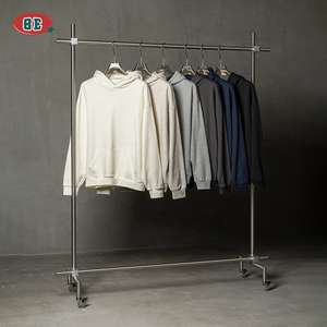 เสื้อฮู้ดดี้ OEM ผู้ชาย สตรีทแวร์ ฮิปฮอป ทรงปกติ คุณภาพสูง แบบเรียบ ปักลาย วินเทจ ผ้าโมดอล สำหรับสวมหัว - Product Image 2