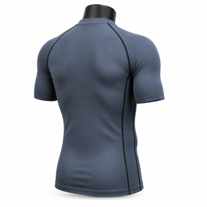 Mens Adult Short Sleeve <b>Compression</b> <b>Shirt</b> Breathable Quick Dry Performance Base Layer Rash Guard for Exercise - Product Image 6