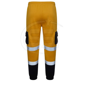 Industrial Safety Jogger Pant ANSI/EN ISO CLASS 2 Waterproof Reinforced with <b>LED</b> Flash Multi-Pocket Layout for Tools Accessories - Product Image 4