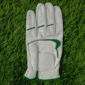 Guante de Golf de Cuero Cabretta Puro de Tono Vibrante al por Mayor con Ventilación Perforada, Cierre de Velcro Seguro, Fabricante de Logotipos Personalizados - Product Image 1