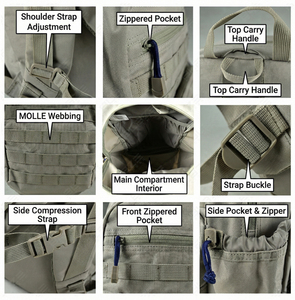 Mochila Táctica Unisex de Gran Capacidad con Forro Impermeable de Oxford, para Viajes, Campismo, Escalada y Senderismo, Fabricante de Bolsas - Product Image 5