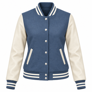 Chaquetas Varsity para Mujer con Logotipo 2026, Chaqueta Varsity de Algodón Grueso para Invierno, Cálida, con Colores Personalizados - Product Image 3