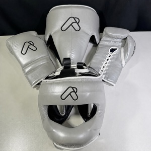 Guantes de Entrenamiento de Cuero con Logotipo Personalizado, Protector de Cabeza, Protector Inguinal, Equipo de Sparring con Cordones, Transpirable, de Secado Rápido, para Boxeo Profesional - Product Image 2