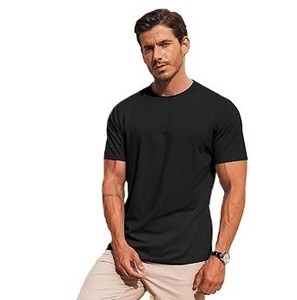 T-shirts Homme Vierge 100% Coton Col Rond Manches Courtes Personnalisables Logo Hip Hop Séchage Rapide Respirant pour Gym et Fitness – Vente en Gros - Product Image 3