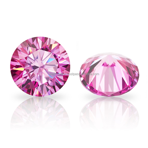 Diamant rose rond taille brillant 6,5 mm, couleur VS, cultivé en laboratoire pour bijoux, qualité VS certifiée, pierres CVD fabriquées en laboratoire - Product Image 2