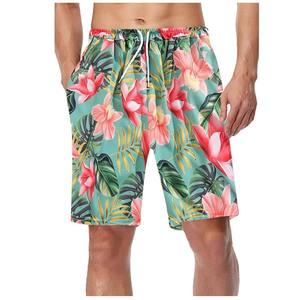 Shorts de bain décontractés pour hommes, écologiques, à séchage rapide, 100% coton, imprimé toile, pour la plage en été - Product Image 6