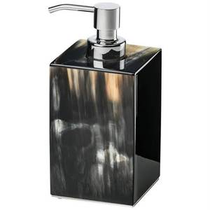 Distributeur de savon en corne de buffle, accessoire de salle de bain, pompe manuelle pour lotion, flacon de savon pour les mains à poser sur comptoir, pour la maison et l'hôtel, distributeur artisanal - Product Image 1