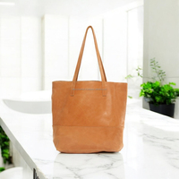 Bolso de Hombro de Cuero Genuino Grande Personalizado de Alta Calidad, con Cierre, Diseño Clásico Vintage Elegante, para Mujer, para la Playa, Viajes y Uso Diario