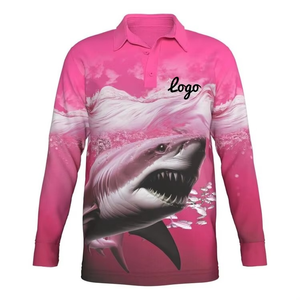 Custom Fishing-<b>shirt</b> UV Protection UPF 50 Performance Fishing Wear Quick Dry Long-sleeved Performance polo collar Fishing <b>Shirts</b> - Product Image 6