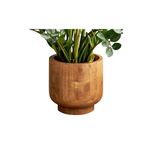 Pot de plante décoratif en bois pour usage intérieur, rehaussant les présentations de plantes avec des matériaux chaleureux et durables - Product Image 2