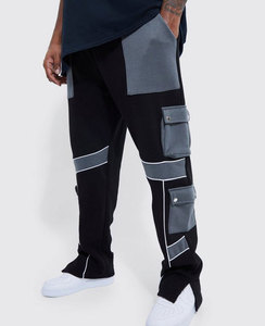 QUICKSHOW alto elástico Joggering pantalones de chándal de secado rápido de gran tamaño drapeado tela Jogger pantalones hombres joggers pantalones de chándal hombre pantalón - Product Image 4