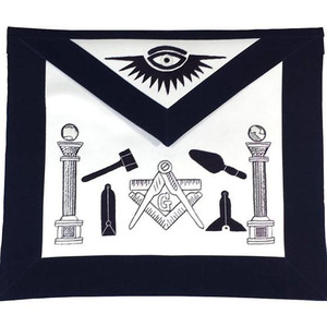 Tablier maçonnique artisanal brodé, tablier de maître maçon avec poche, insignes respirants, fournisseur pakistanais, tablier maçonnique pour vêtement - Product Image 2