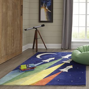 Tapis en laine fait main moderne abstrait floral, forme unique, sur mesure, à poils longs, adapté aux animaux domestiques, pour la maison et les pique-niques - Product Image 5