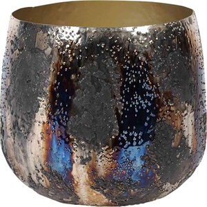 Portavelas de Cristal Mercurizado Texturizado, Acabado Antiguo, Portavelas Decorativo para Centro de Mesa de Boda, Decoración del Hogar - Product Image 5