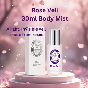 สเปรย์น้ำหอมฉีดตัวกลิ่นกุหลาบ 30 มล. ขายส่ง ยี่ห้อ Rose Veil Eau De Parfum กลิ่นกุหลาบจาก Grasse savoir-faire ติดทนนาน รับผลิตแบบ OEM ODM แบรนด์ส่วนตัว - Product Image 4