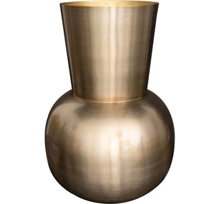 Florero Moderno de Metal con Acabado de Latón Cepillado |   Centro de Mesa Esférico de Oro de Lujo para Decoración del Hogar |   Maceta Decorativa de Estilo Nórdico - Product Image 1