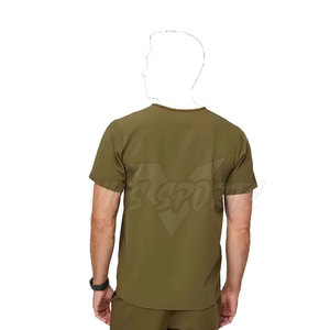 Doctor <b>Uniform</b> <b>Scrub</b> Suit Smooth Fabric <b>Scrub</b> Suit Breathable <b>Scrub</b> Suit Comfortable Daily Wear - Product Image 4