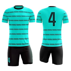 High Quality Custom Logo Printed Men's Soccer Uniform 100%Polyester Wind Proof Eco-Friendly Men's Soccer Uniform - Product Image 5