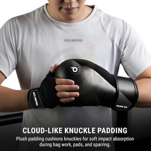 Nouveau modèle dernier cri, gants de boxe noirs et dorés, No Boxing No Life, gants d'entraînement professionnels à lacets, No Boxing No Life - Product Image 4