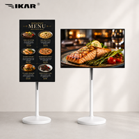 Moniteur tactile intelligent portable Android 13 FHD de 27/32 pouces, 8+128 Go, en plastique, pour affichage numérique, orientation, restaurants et centres commerciaux
