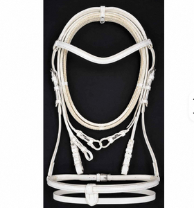 Ensemble de bride et de harnais pour cheval durable, en cuir, léger, flexible, confortable, avec des attaches métalliques robustes, pour l'équitation quotidienne SADAF - Product Image 3