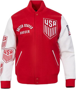 Chaqueta Varsity de Lana Pu del Equipo de Fútbol Masculino de EE. UU. - Product Image 3