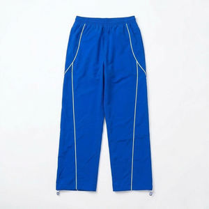 New Sales Custom Printed Logo Blue With White Lining Men's Nylon <b>Wind</b> <b>Breaker</b> Trousers Sets Breathable Outwear Streetwear Jacket - Product Image 3