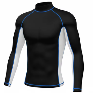 Chemises de sport de compression sur mesure pour hommes, nouveau style, logo personnalisé, vente en gros, MMA, les plus vendues - Product Image 1