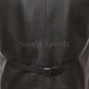 Gilet en cuir pour homme, design moderne, veste sans manches de qualité supérieure, vêtement élégant et tendance. - Product Image 5