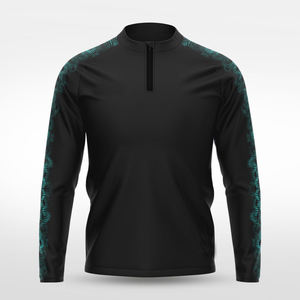 Veste Coach Homme Imprimée par Sublimation à Col Zippé, Patchwork, Nylon Polyester Léger, Imperméable, pour Entraînement Sportif en Extérieur - Product Image 5