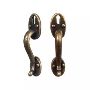 Antique Brass <b>Door</b> <b>Handle</b> <b>Set</b> Victorian Style Zinc Alloy Interior <b>Door</b> Lever Classical Home Security Furniture Hardware - Product Image 2