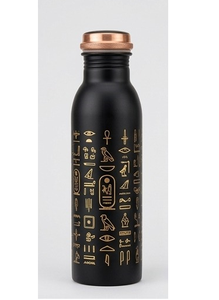 Botella de Agua de Cobre Puro 100% de Diseño Moderno, Beneficios Ayurvédicos para la Salud, a Prueba de Fugas y Ecológica - Product Image 3