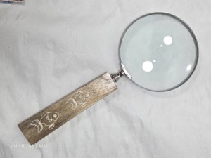 Handmade Wooden Handle Magnifying Glass Vintage Desktop Decorative Handheld Magnifier for Reading <b>Map</b> Office Decor Luxury Gift - Product Image 3